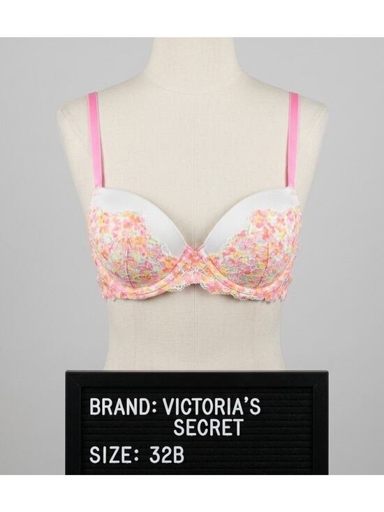 Victoria's Secret Other - Victoria's Secret White Bra Womens 32B Dream Angel Lined Demi Underwire